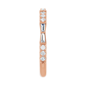 3/8 ct tw Diamond Lab Grown Anniversary Band in 14K White Gold... - view 4