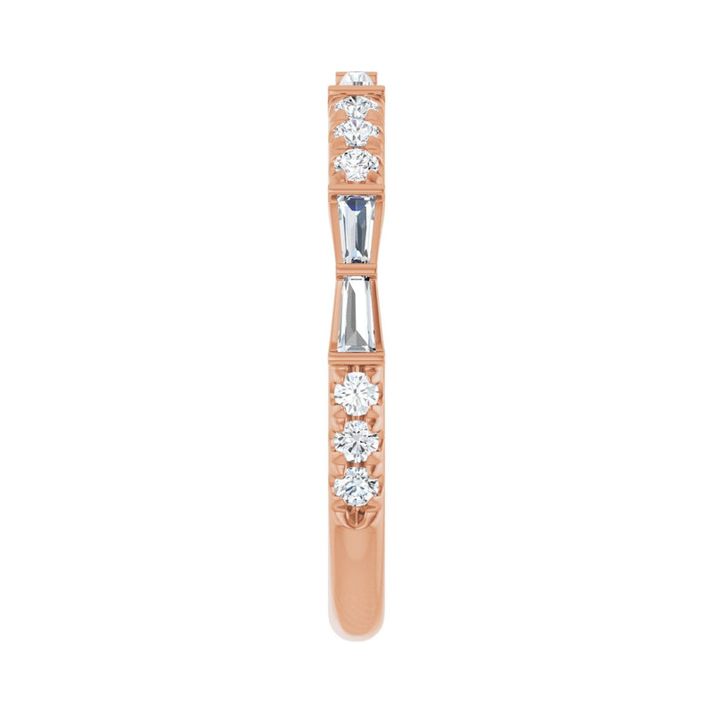 3/8 ct tw Diamond Lab Grown Anniversary Band in 14K White Gold... - view 4