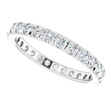 The Margaux — French-Set Eternity Wedding Band - view 5