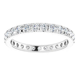 The Margaux — French-Set Eternity Wedding Band - view 3