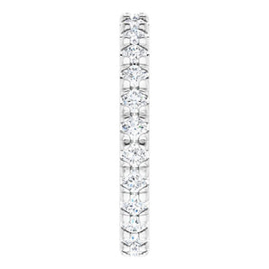 The Margaux — French-Set Eternity Wedding Band - view 4