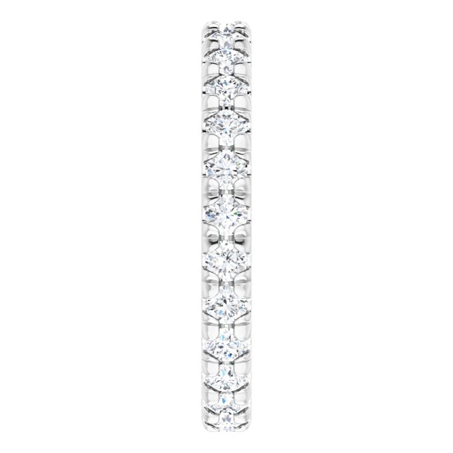 The Margaux — French-Set Eternity Wedding Band - view 4