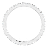 The Margaux — French-Set Eternity Wedding Band - view 2