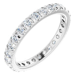 The Margaux — French-Set Eternity Wedding Band - view 1