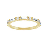 3/8 ct tw Diamond Lab Grown Anniversary Band in 14K White Gold... - view 3