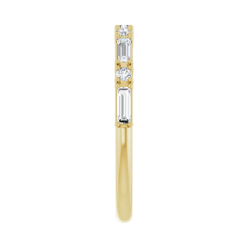 3/8 ct tw Diamond Lab Grown Anniversary Band in 14K White Gold... - view 4