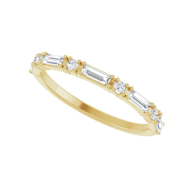 3/8 ct tw Diamond Lab Grown Anniversary Band in 14K White Gold... - view 5