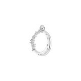 1/4 ct Round Lab Grown Diamond Solitaire Pendant in 14K White Gol... - view 2
