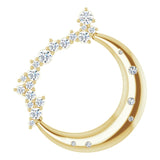 The Ondine — Round Diamond Pendant - Yellow