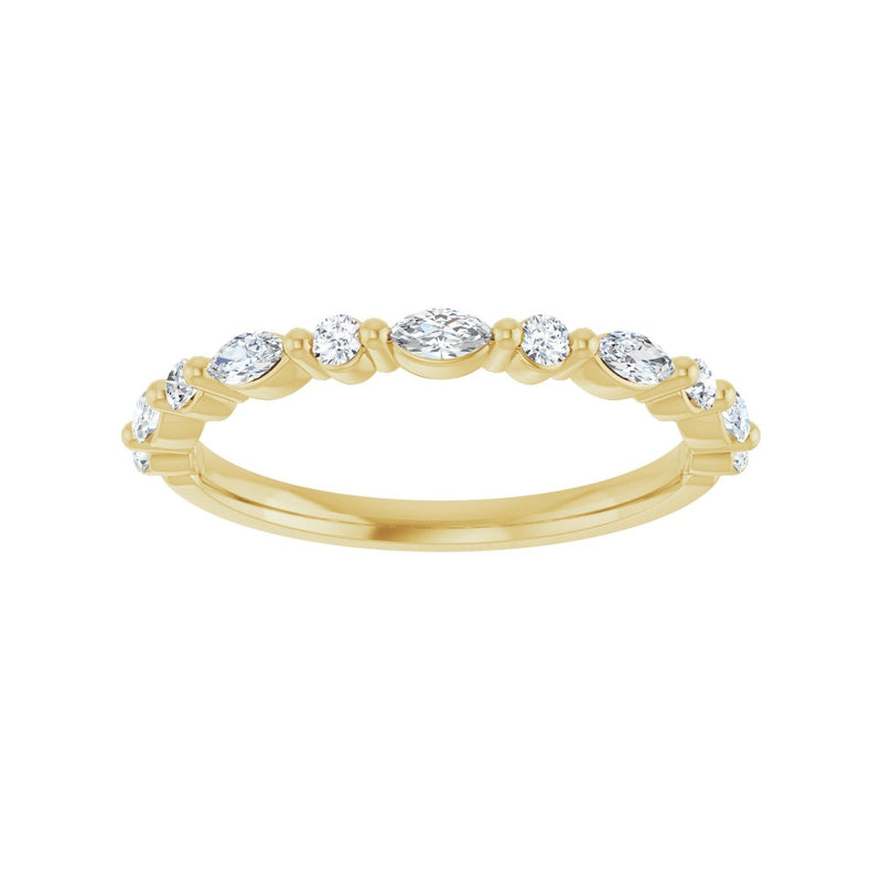 1/3 ct tw Diamond Lab Grown Anniversary Band in 14K White Gold... - view 3