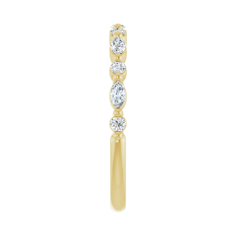 1/3 ct tw Diamond Lab Grown Anniversary Band in 14K White Gold... - view 4
