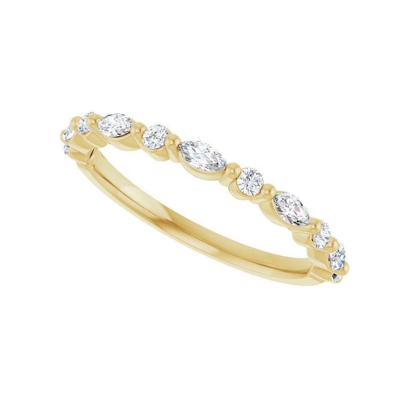 1/3 ct tw Diamond Lab Grown Anniversary Band in 14K White Gold... - view 5