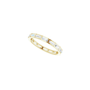 1 ct tw Eternity Channel-Set Lab Grown Anniversary Band in 14K Wh... - view 5