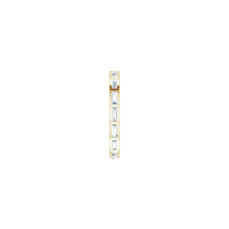 1 ct tw Eternity Channel-Set Lab Grown Anniversary Band in 14K Wh... - view 4