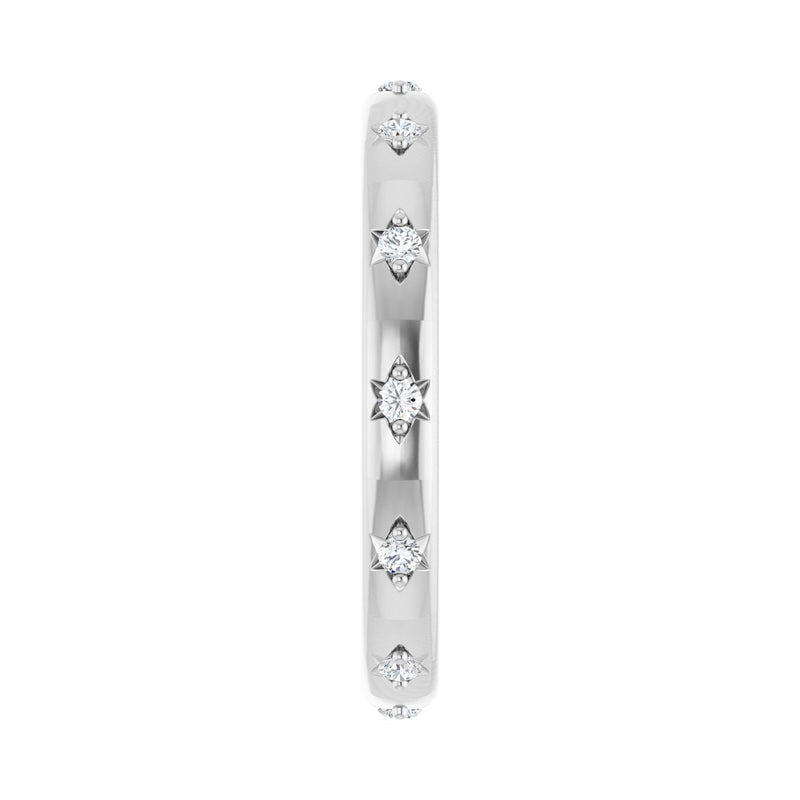 5 ct tw Eternity Lab Grown Anniversary Band in 14K White Gold... - view 4