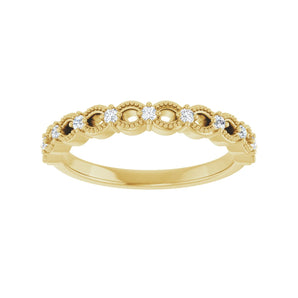 1/8 ct tw Diamond Lab Grown Anniversary Band in 14K White Gold... - view 3