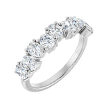 1 3/8 ct tw Diamond Lab Grown Anniversary Band in 14K White Gold...