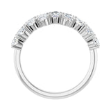 1 3/8 ct tw Diamond Lab Grown Anniversary Band in 14K White Gold... - view 2