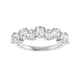 1 3/8 ct tw Diamond Lab Grown Anniversary Band in 14K White Gold... - view 3