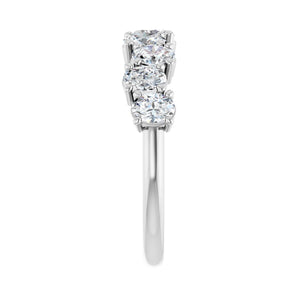 1 3/8 ct tw Diamond Lab Grown Anniversary Band in 14K White Gold... - view 4