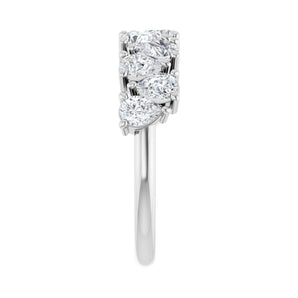 1 1/2 ct tw Diamond Lab Grown Anniversary Band in 14K White Gold... - view 4