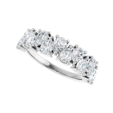 1 1/2 ct tw Diamond Lab Grown Anniversary Band in 14K White Gold... - view 5