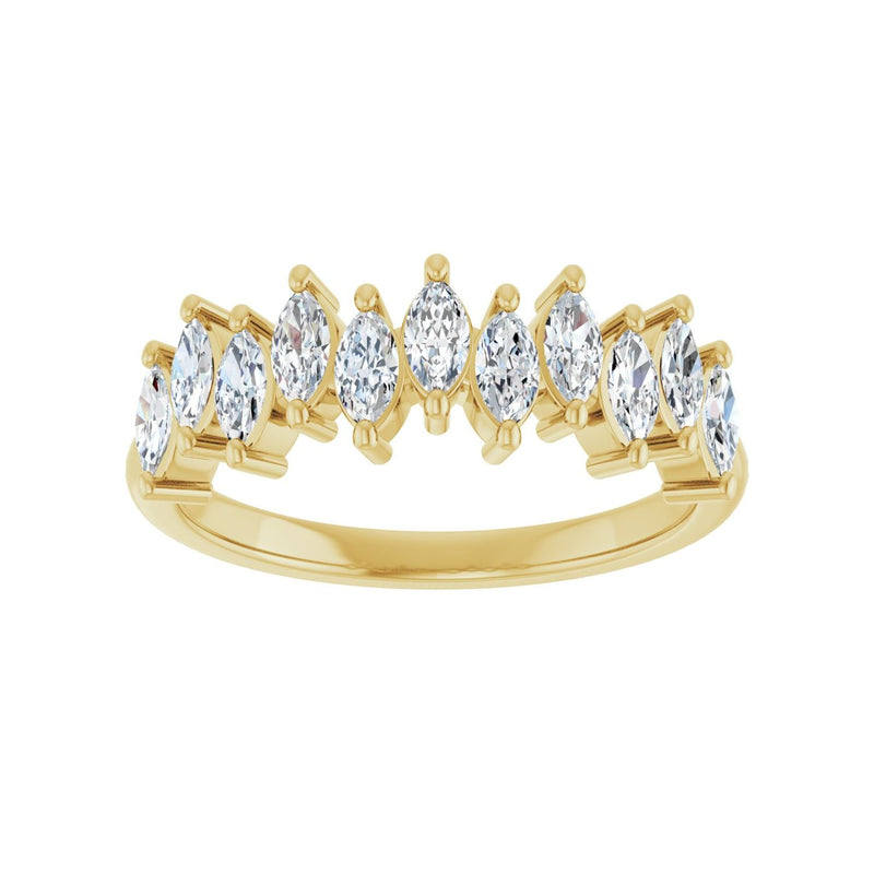 1 ct tw Diamond Lab Grown Anniversary Band in 14K White Gold... - view 3