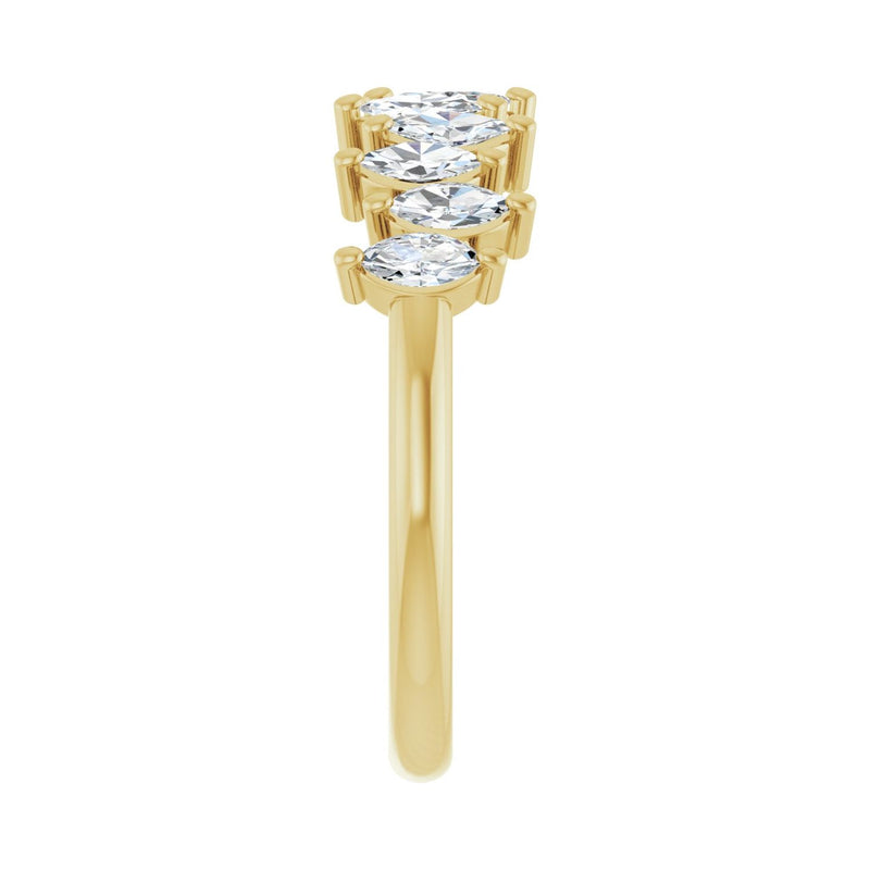 1 ct tw Diamond Lab Grown Anniversary Band in 14K White Gold... - view 4