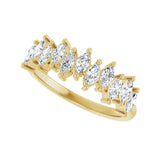 1 ct tw Diamond Lab Grown Anniversary Band in 14K White Gold... - view 5