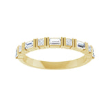 1/2 ct tw Channel-Set Lab Grown Anniversary Band in 14K White Gol... - view 3