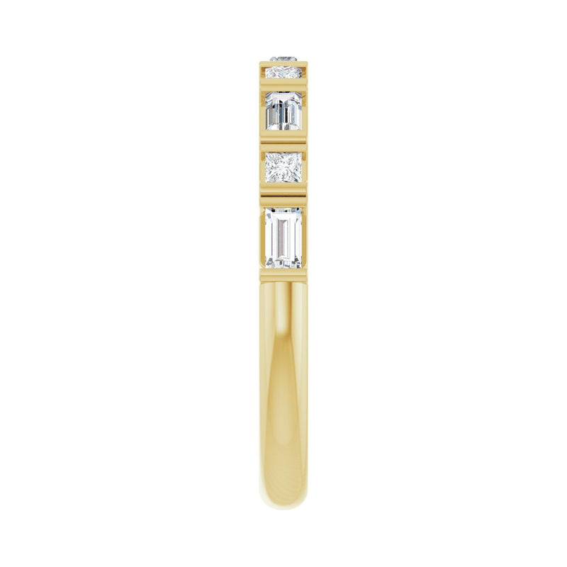 1/2 ct tw Channel-Set Lab Grown Anniversary Band in 14K White Gol... - view 4