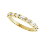1/2 ct tw Channel-Set Lab Grown Anniversary Band in 14K White Gol... - view 5