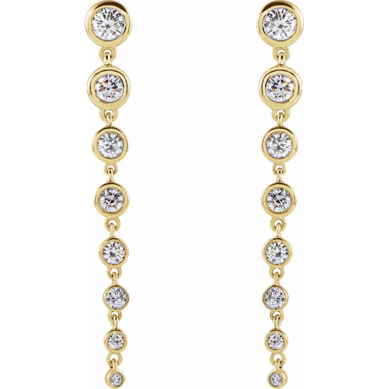 1 3/4 ct tw Round Lab Grown Diamond Stud Earrings in 14K White Go... - view 2