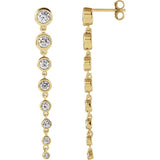 The Livia — Round Diamond Earrings - Rose