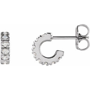 The Castor — Round Huggie Hoop Earrings - Yellow
