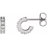 The Castor — Round Huggie Hoop Earrings - Yellow
