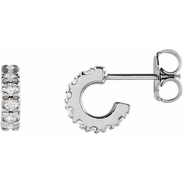 The Castor — Round Huggie Hoop Earrings - Yellow