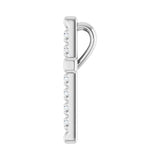 1 ct Round Lab Grown Diamond Cross Pendant in 14K White Gold... - view 3