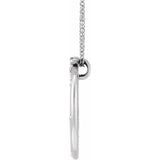 1/4 ct tw Solitaire Lab Grown Diamond Necklace in 14K White Gold ... - view 2