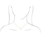 Solitaire Bezel Lab Grown Diamond Necklace in 14K White Gold (18"... - view 4