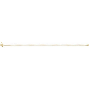 7" Lab Grown Diamond Line Bracelet in 14K White Gold (1 ct tw - F... - view 3