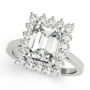 Emerald Color Rings Engagement Ring