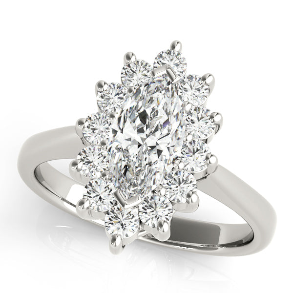 Marquise Color Rings Engagement Ring (80096)