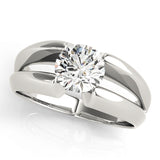 Round Solitaires Any Shape Engagement Ring