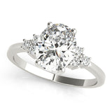 Oval Color Rings Engagement Ring