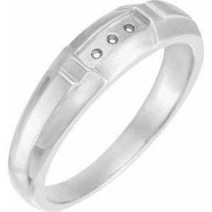 The Honora Wedding Band — White Gold