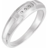 The Honora Wedding Band — White Gold