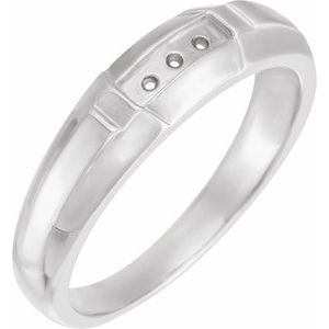 The Honora Wedding Band — White Gold