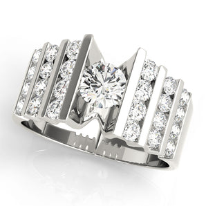 Round Multirow Engagement Ring