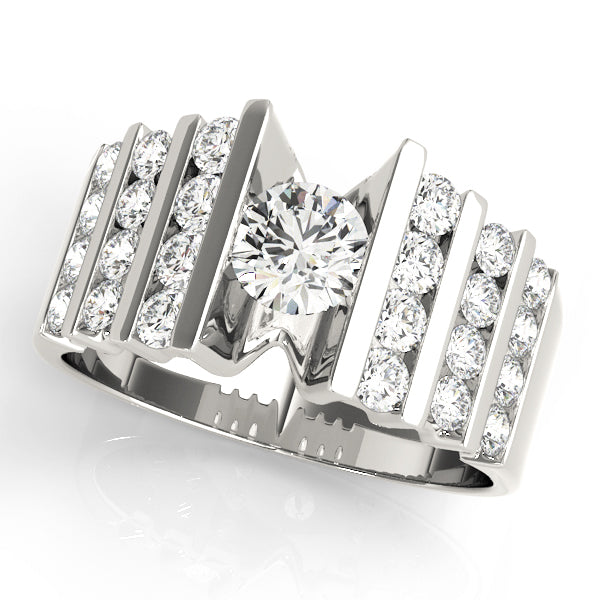 Round Multirow Engagement Ring